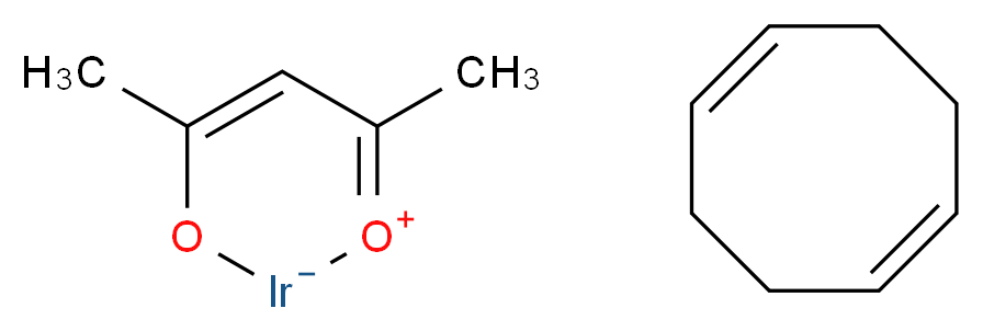 (1,5-Cyclooctadiene)iridium(I) 2,4-pentanedionate_分子结构_CAS_12154-84-6)