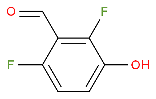 2,6-difluoro-3-hydroxybenzaldehyde_分子结构_CAS_152434-88-3