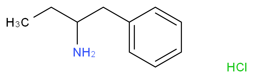 1-苯基-2-丁胺 盐酸盐_分子结构_CAS_20735-15-3)