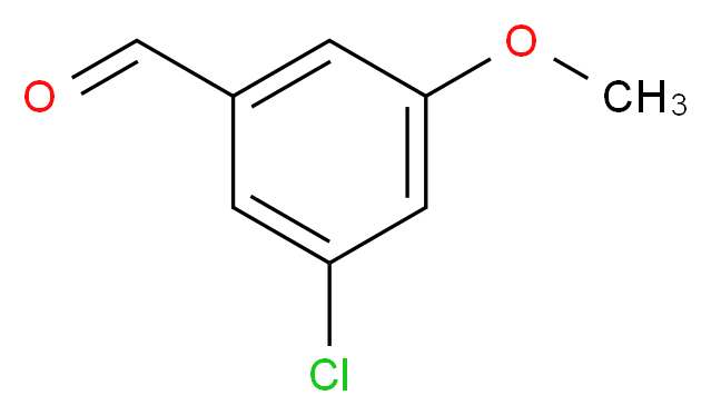 3-Chloro-5-methoxybenzaldehyde_分子结构_CAS_164650-68-4)