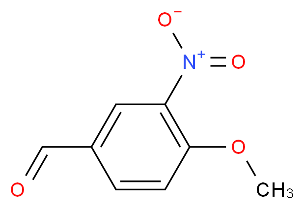 4-甲氧基-3-硝基苯甲醛_分子结构_CAS_31680-08-7)