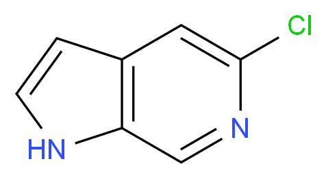 5-Chloro-1H-pyrrolo[2,3-c]pyridine_分子结构_CAS_131084-55-4)