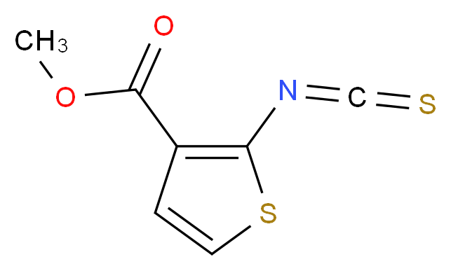 methyl 2-isothiocyanatothiophene-3-carboxylate_分子结构_CAS_126637-07-8