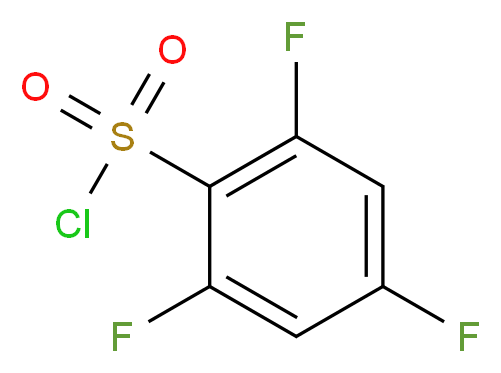 2,4,6-trifluorobenzene-1-sulfonyl chloride_分子结构_CAS_220239-64-5