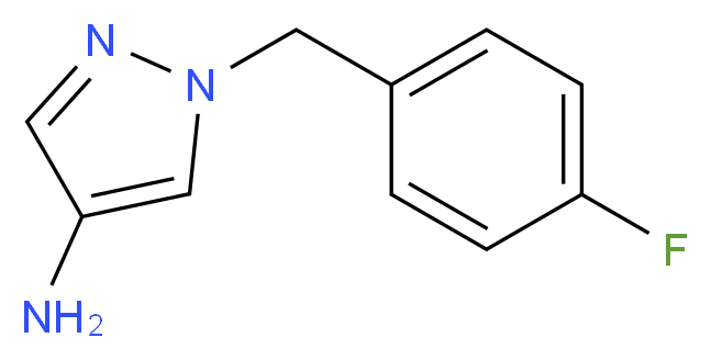 1-(4-fluorobenzyl)-1H-pyrazol-4-amine_分子结构_CAS_514801-12-8)