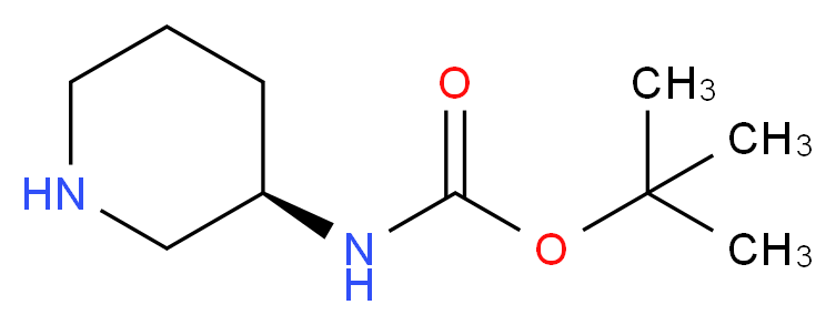 (R)-Piperidin-3-yl-carbamic acid tert-butyl ester_分子结构_CAS_309956-78-3)