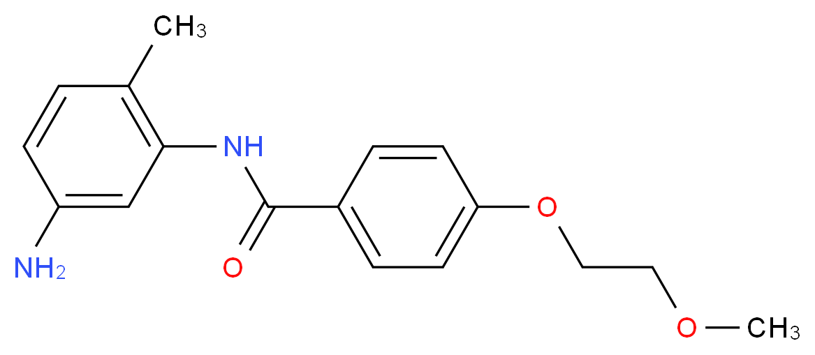 N-(5-Amino-2-methylphenyl)-4-(2-methoxyethoxy)-benzamide_分子结构_CAS_)