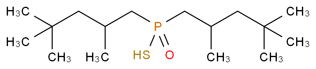 2,4,4-trimethyl-1-[sulfanyl(2,4,4-trimethylpentyl)phosphoryl]pentane_分子结构_CAS_132767-86-3