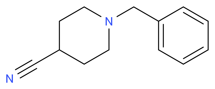 1-benzylpiperidine-4-carbonitrile_分子结构_CAS_62718-31-4