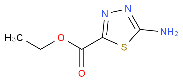ethyl 5-amino-1,3,4-thiadiazole-2-carboxylate_分子结构_CAS_64837-53-2