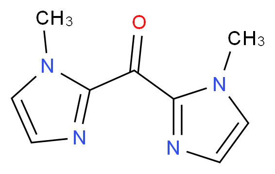 1-methyl-2-(1-methyl-1H-imidazole-2-carbonyl)-1H-imidazole_分子结构_CAS_62366-40-9