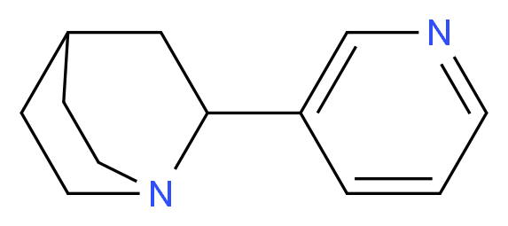 2-(pyridin-3-yl)-1-azabicyclo[2.2.2]octane_分子结构_CAS_91556-75-1