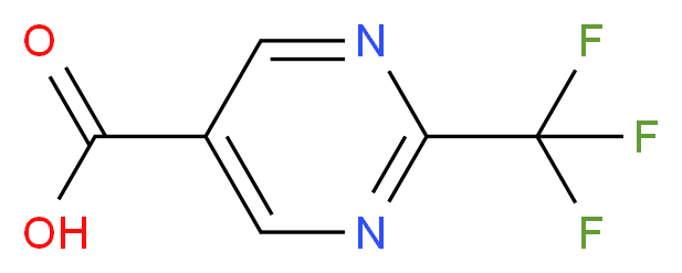 2-(Trifluoromethyl)pyrimidine-5-carboxylic acid_分子结构_CAS_306960-74-7)