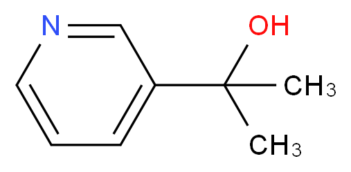 2-(pyridin-3-yl)propan-2-ol_分子结构_CAS_15031-77-3