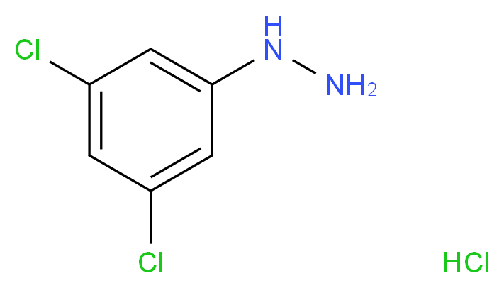 3,5 DICHLOROPHENYL HYDRAZINE_分子结构_CAS_63352-99-8)