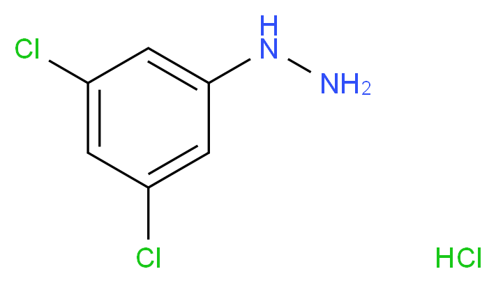 (3,5-dichlorophenyl)hydrazine hydrochloride_分子结构_CAS_63352-99-8