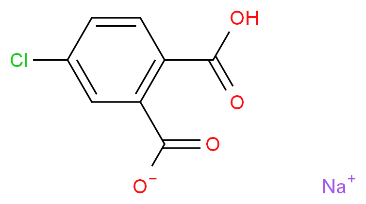 sodium 2-carboxy-5-chlorobenzoate_分子结构_CAS_56047-23-5