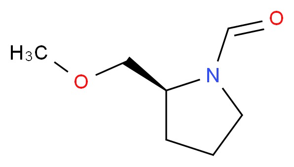 (2S)-2-(methoxymethyl)pyrrolidine-1-carbaldehyde_分子结构_CAS_63126-45-4
