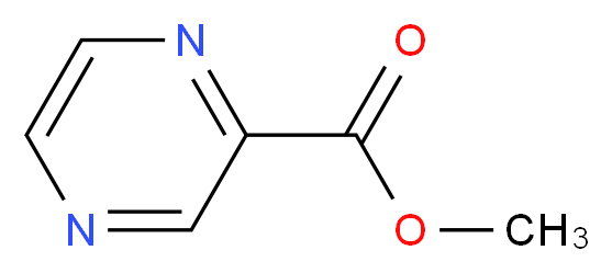 2-吡嗪羧酸甲酯_分子结构_CAS_6164-79-0)