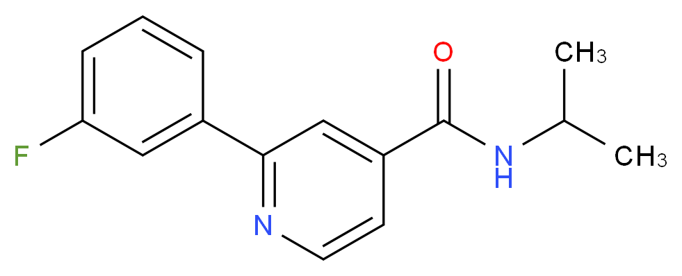 2-(3-fluorophenyl)-N-isopropylisonicotinamide_分子结构_CAS_)