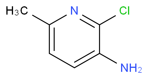 3-Amino-2-chloro-6-methylpyridine_分子结构_CAS_39745-40-9)