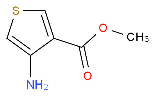 methyl 4-aminothiophene-3-carboxylate_分子结构_CAS_69363-85-5