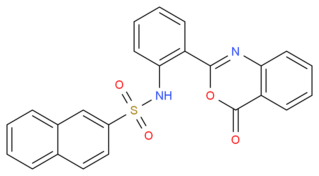 n-(2-(4-oxo-4h-3,1-benzoxazin-2-yl)phenyl)-2-Naphthalenesulfonamide_分子结构_CAS_10128-55-9)