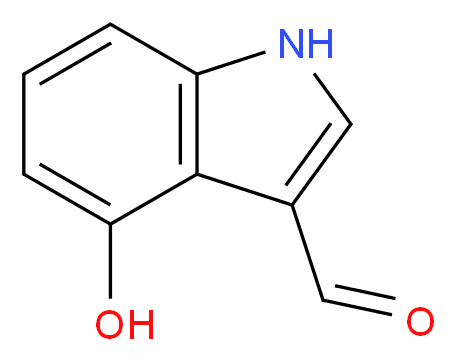 4-hydroxy-1H-indole-3-carbaldehyde_分子结构_CAS_81779-27-3