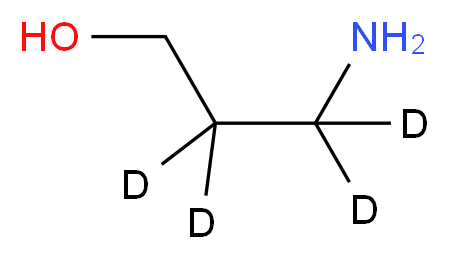 3-Amino-1-propanol-d4_分子结构_CAS_)
