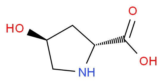 (2R,4R)-4-Hydroxypyrrolidine-2-carboxylic acid_分子结构_CAS_2584-71-6)