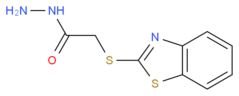 2-(1,3-Benzothiazol-2-ylthio)acetohydrazide_分子结构_CAS_)