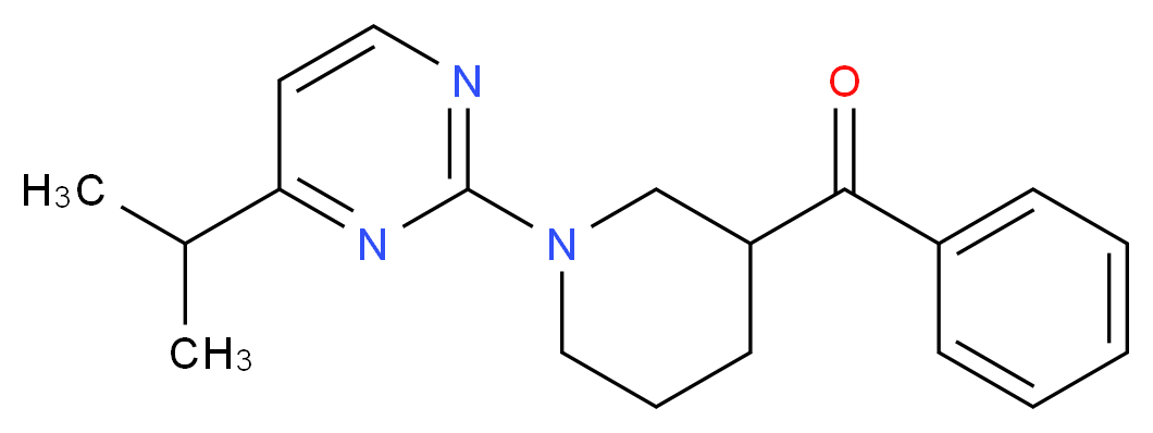 [1-(4-isopropylpyrimidin-2-yl)piperidin-3-yl](phenyl)methanone_分子结构_CAS_)