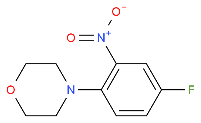 4-(4-Fluoro-2-nitrophenyl)morpholine_分子结构_CAS_)
