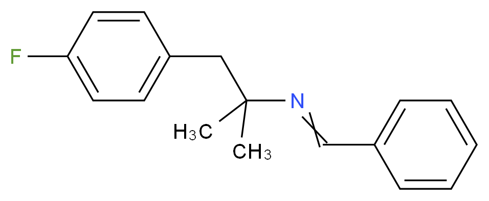 N-Benzylidene-alpha,alpha-dimethyl-4-fluorophenethylamine_分子结构_CAS_4116-06-7)