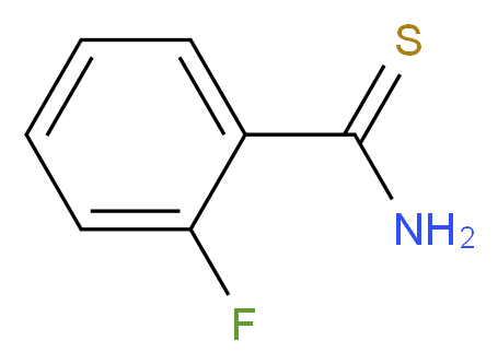 2-fluorobenzene-1-carbothioamide_分子结构_CAS_75907-82-3