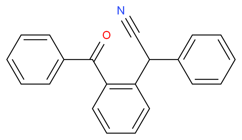 2-(2-Benzoylphenyl)-2-phenylacetonitrile_分子结构_CAS_)