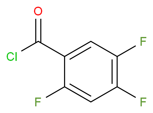 2,4,5-Trifluorobenzoyl chloride_分子结构_CAS_88419-56-1)
