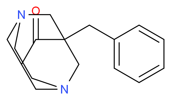 1-benzyl-3,6-diazatricyclo[4.3.1.1<sup>3</sup>,<sup>8</sup>]undecan-9-one_分子结构_CAS_351332-35-9