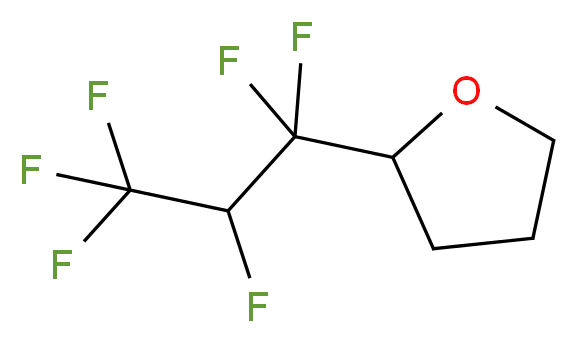 2-(1,1,2,3,3,3-hexafluoropropyl)oxolane_分子结构_CAS_53005-42-8