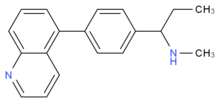 N-methyl-1-(4-quinolin-5-ylphenyl)propan-1-amine_分子结构_CAS_)