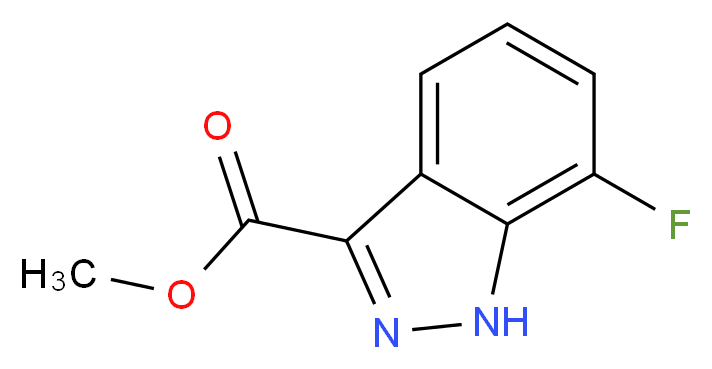methyl 7-fluoro-1H-indazole-3-carboxylate_分子结构_CAS_932041-13-9
