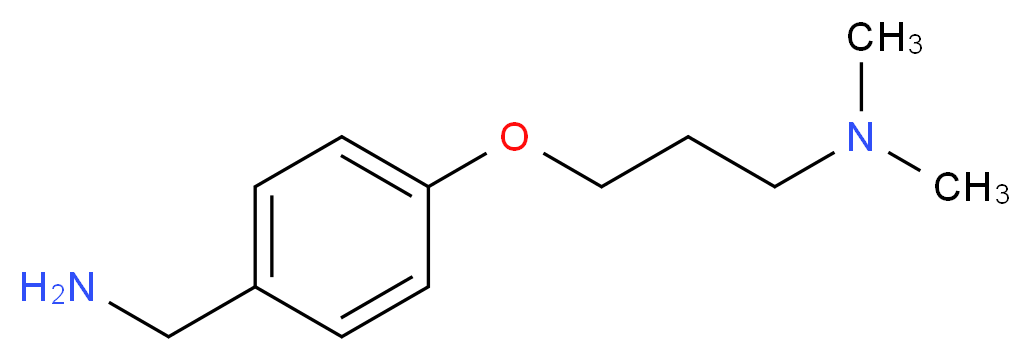 {4-[3-(dimethylamino)propoxy]phenyl}methanamine_分子结构_CAS_)