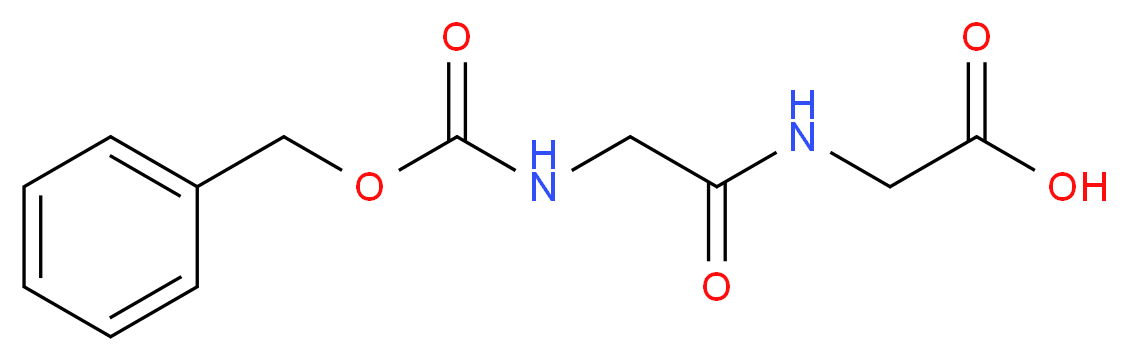 2-(2-{[(benzyloxy)carbonyl]amino}acetamido)acetic acid_分子结构_CAS_2566-19-0