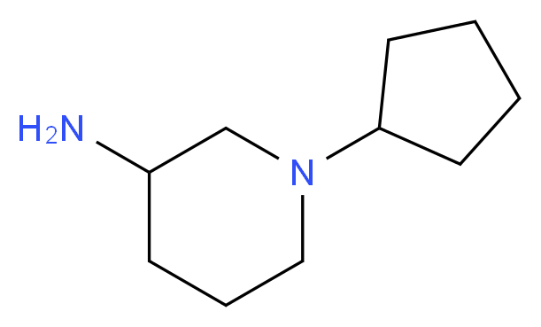 1-cyclopentyl-3-piperidinamine_分子结构_CAS_1215295-80-9)