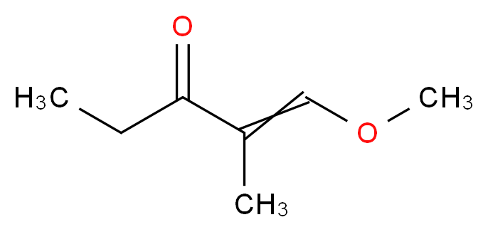 1-methoxy-2-methylpent-1-en-3-one_分子结构_CAS_56279-35-7