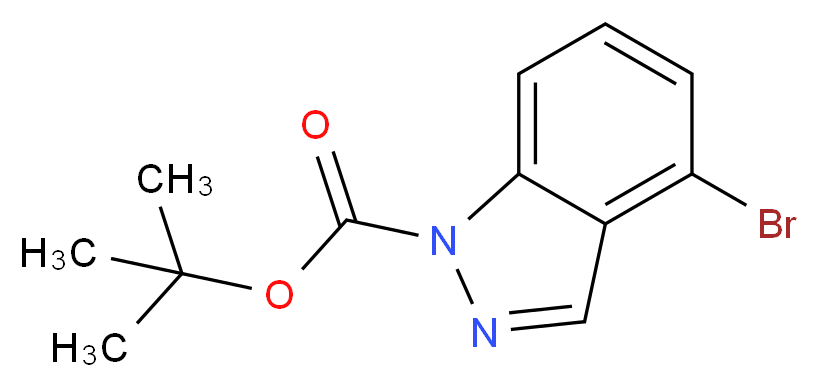 tert-Butyl 4-bromo-1H-indazole-1-carboxylate_分子结构_CAS_926922-37-4)