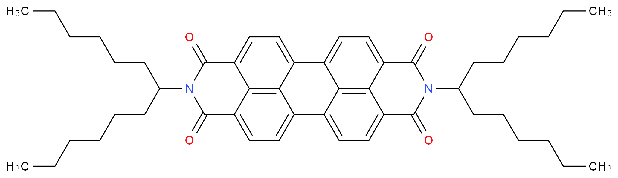 7,18-bis(tridecan-7-yl)-7,18-diazaheptacyclo[14.6.2.2<sup>2</sup>,<sup>5</sup>.0<sup>3</sup>,<sup>1</sup><sup>2</sup>.0<sup>4</sup>,<sup>9</sup>.0<sup>1</sup><sup>3</sup>,<sup>2</sup><sup>3</sup>.0<sup>2</sup><sup>0</sup>,<sup>2</sup><sup>4</sup>]hexacosa-1(22),2(26),3,5(25),9,11,13,15,20,23-decaene-6,8,17,19-tetrone_分子结构_CAS_110590-84-6