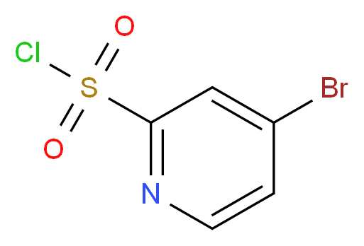 4-bromopyridine-2-sulfonyl chloride_分子结构_CAS_1060808-87-8