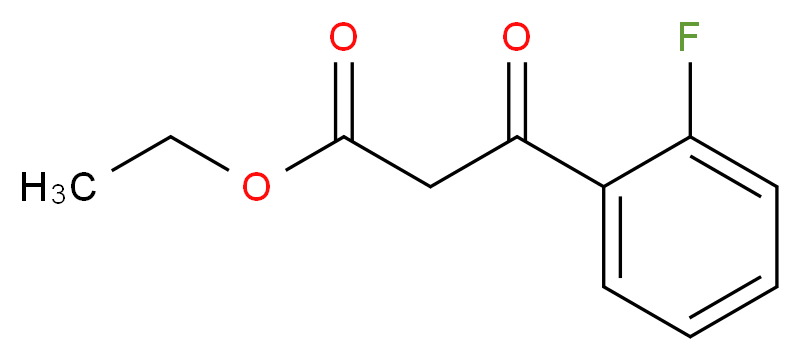 (2-氟苯甲酰)乙酸乙酯_分子结构_CAS_1479-24-9)