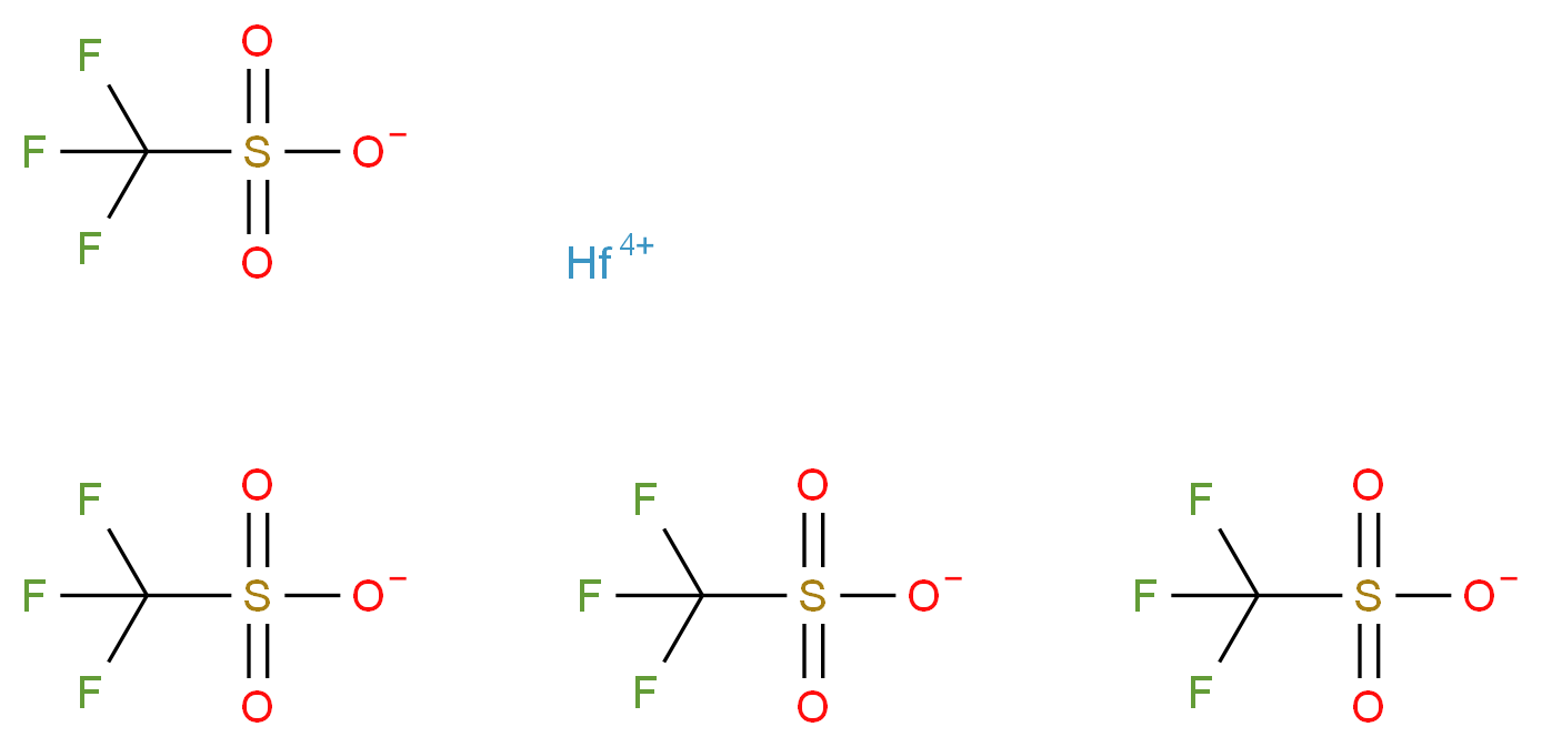 三氟甲磺酸铪_分子结构_CAS_161337-67-3)